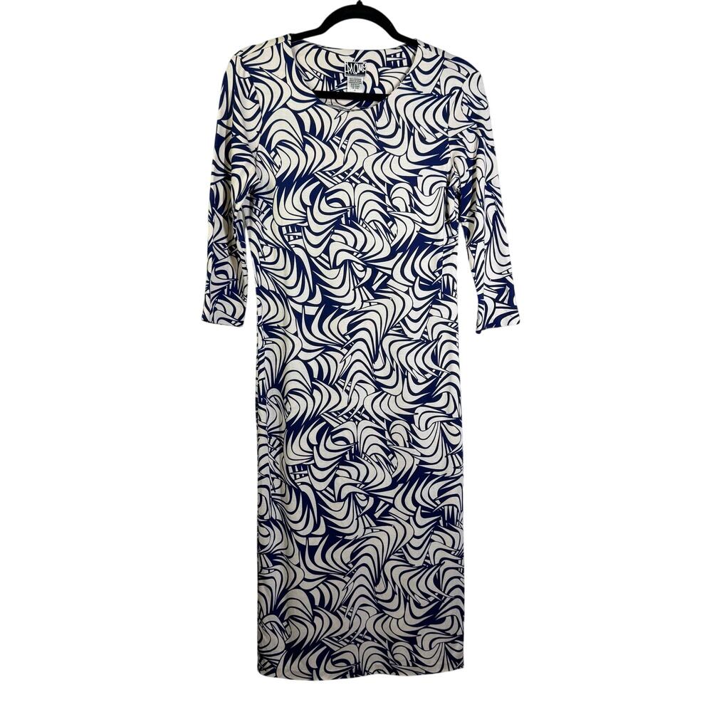 DIANE VON FURSTENBERG Dress 6 Saihana Silk Two Tone‎ Jersey Unlined Pencil Style